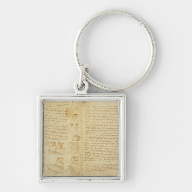 A page from the Codex Leicester, 1508-12 Key Ring (Front)