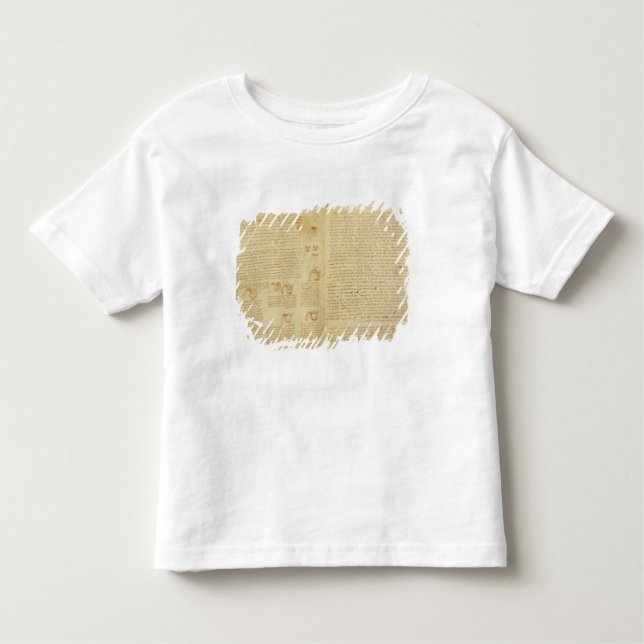 A page from the Codex Leicester, 1508-12 Toddler T-Shirt (Front)