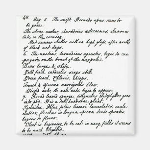 A page from the diary of Rev. James Woodforde Magnet