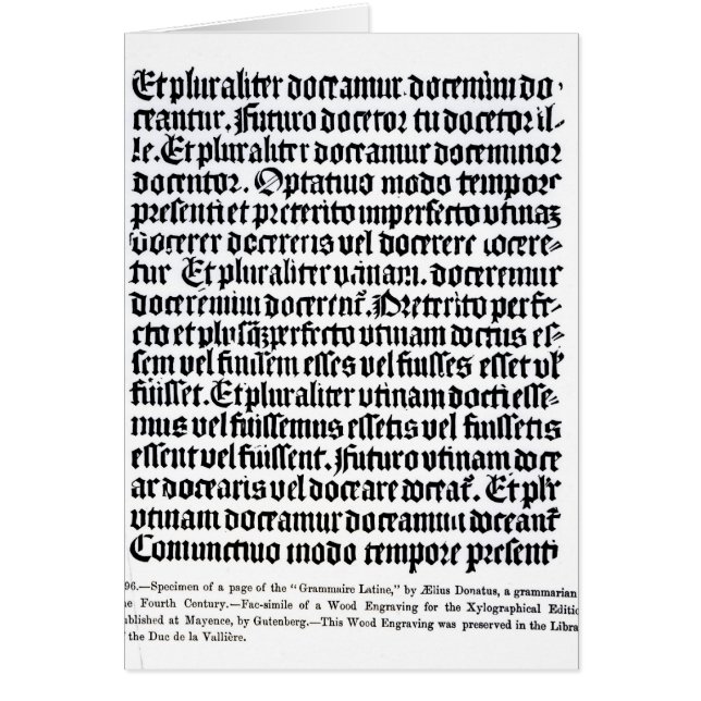 A page of the 'Grammaire Latine' (Front)