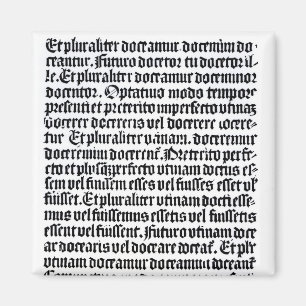 A page of the 'Grammaire Latine' Magnet