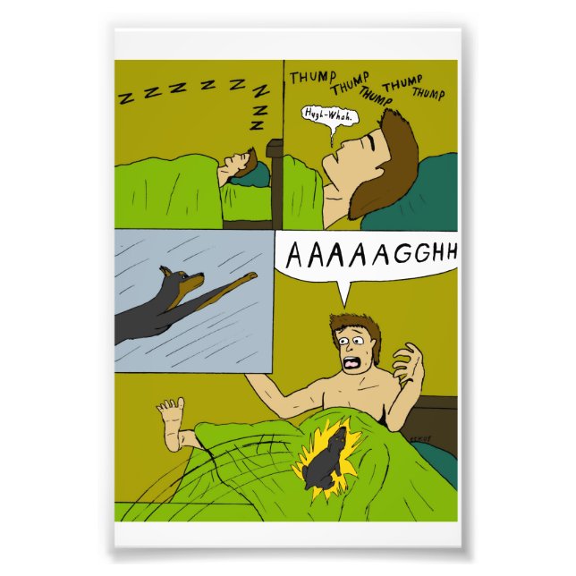 A painful wake up  photo print (Front)