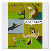 A painful wake up poster