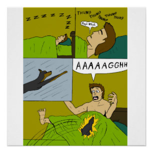 A painful wake up poster