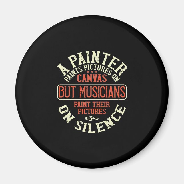 A Painter Paints Pictures On Canvas. Magnet (Front)