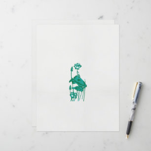 a painting of a flower and a fish on a black backg