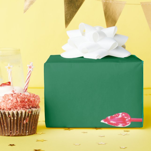 a painting of a frog in a field of grass wrapping paper (Birthday Party)