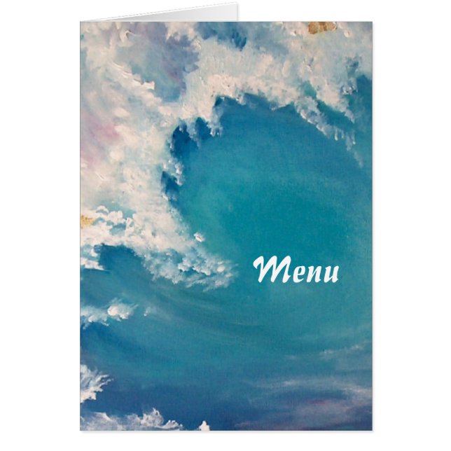 A painting of a wave sparkled with gold  (Front)