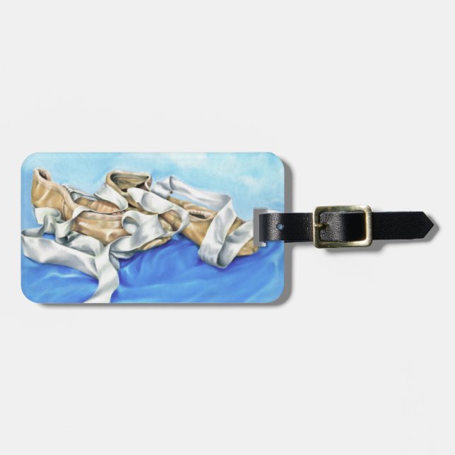 A Pair of Ballet Shoes Luggage Tag (Front Horizontal)