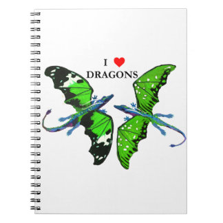 A Pair of Dragons Spiral Notebook