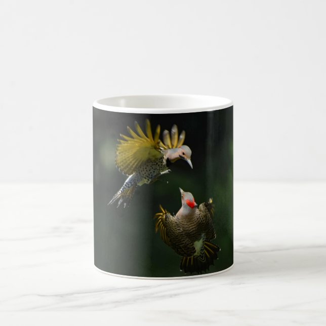 A Pair of Northern Flickers  Coffee Mug (Center)