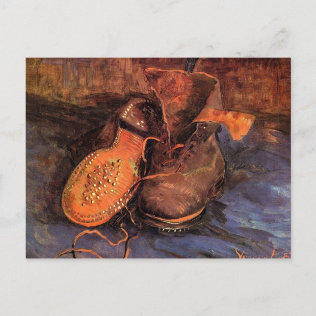 A Pair of Shoes by Vincent van Gogh Postcard (Front)