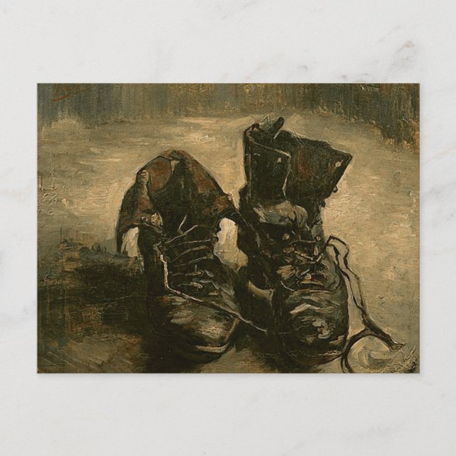 A Pair of Shoes, Vincent van Gogh Postcard (Front)