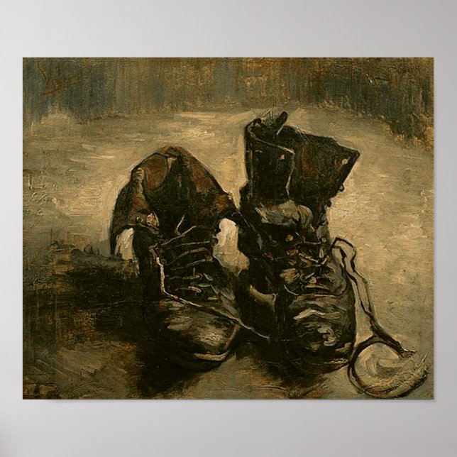A Pair of Shoes, Vincent van Gogh Poster (Front)
