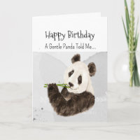 A Panda Bear Personality Birthday Fun Animal