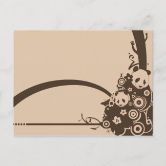 A Panda Pattern Postcard