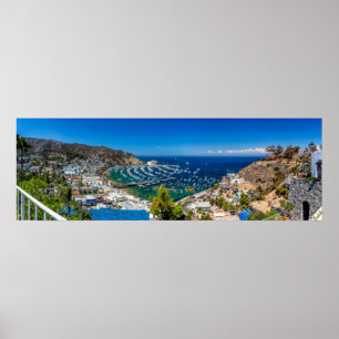 A Panorama of Avalon on Catalina Island Poster