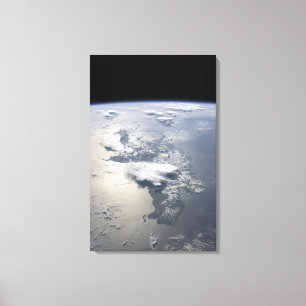 A panoramic view of the island of Hispaniola Canvas Print