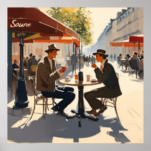 A Parisian table in the sunshine Print