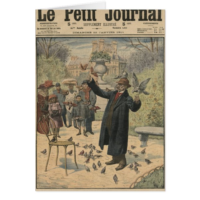 A Parisian type, the bird charmer of the (Front)
