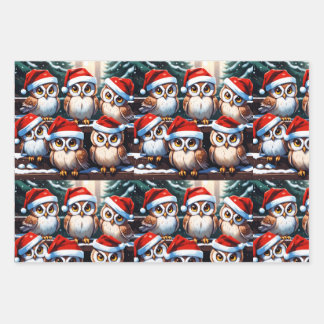 A Parliament of Owls Wrapping Paper Sheet