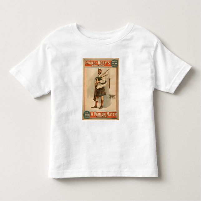 A parlour Match "Old Hoss" Scottish Bagpiper Toddler T-Shirt (Front)