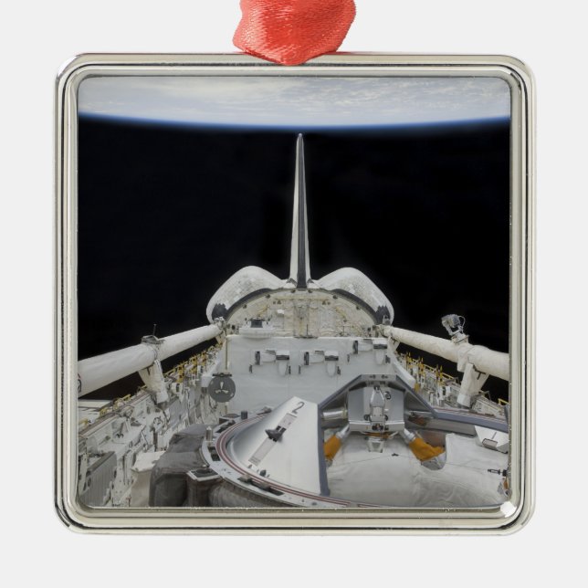 A partial view of Space Shuttle Metal Tree Decoration (Front)