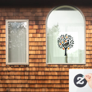 A Partridge In A Pear Tree Cut-Out Stencil Retro 5