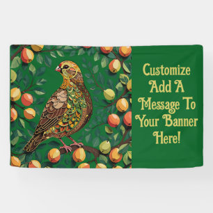 A Partridge In A Pear Tree Cut-Out Stencil-Style Banner