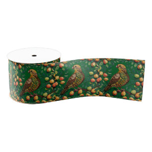 A Partridge In A Pear Tree Cut-Out Stencil-Style  Grosgrain Ribbon