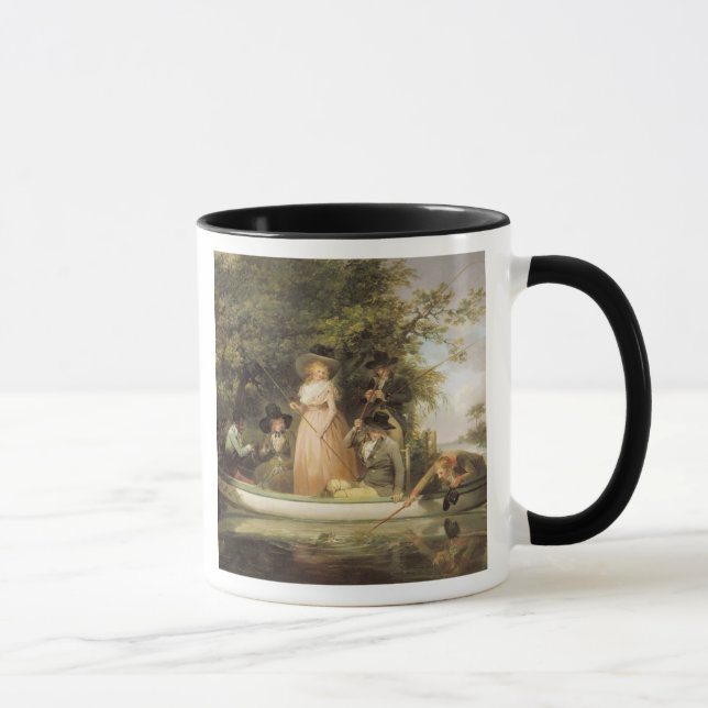 A Party Angling (oil on canvas) Mug (Right)