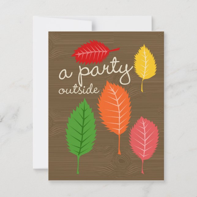 a party outside invitation (Front)