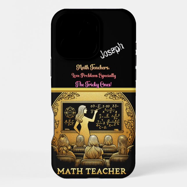 A Passionate Math Teacher  iPhone Case (Back)