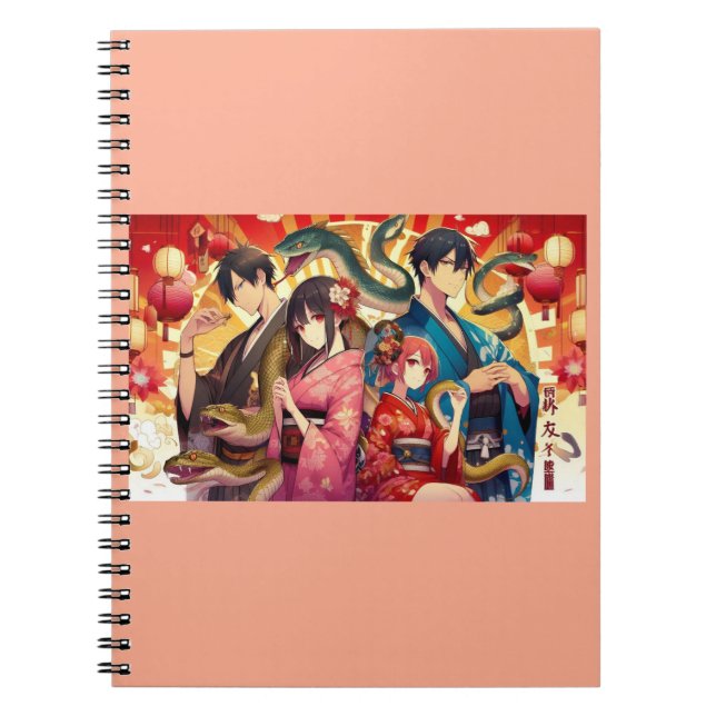 A Past Lunar Celebration featuring serpents Notebook (Front)