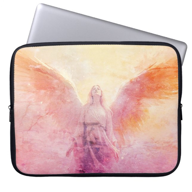 A Pastel Angel on a 15" Electronics Bag (Front)
