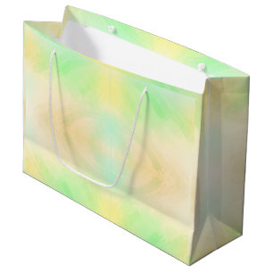 A pastel-colored gift bag with soft green