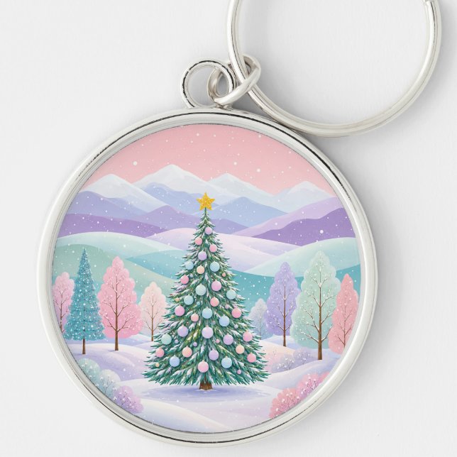 A Pastel Winter Dream Key Ring (Front)