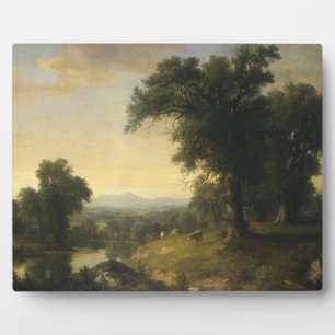 A Pastoral Scene By Asher Brown Durand Plaque