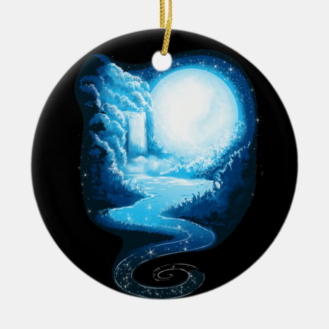 A Path Unwinding Ceramic Tree Decoration (Front)