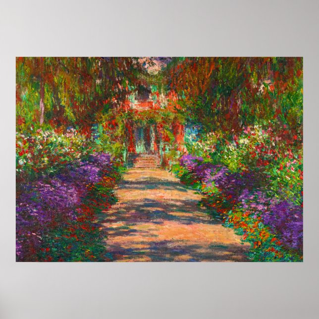 A Pathway in Monets Garden, Giverny, 1902 Poster (Front)