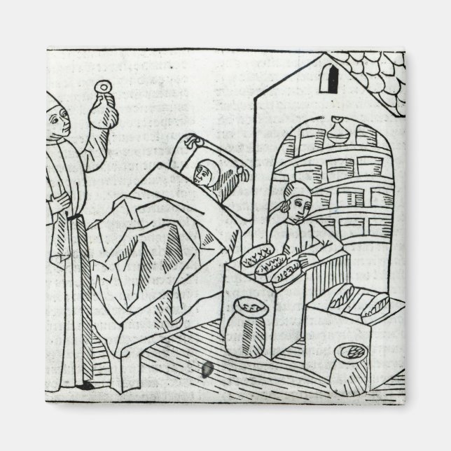 A patient with a Doctor and a Pharmacist Magnet (Front)