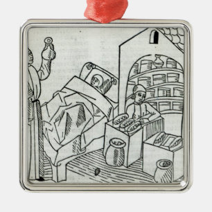 A patient with a Doctor and a Pharmacist Metal Tree Decoration