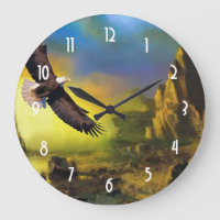 A Patriotic Design with Bald Eagle Flying High