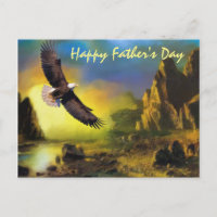 A Patriotic Design with Bald Eagle Flying High