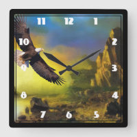 A Patriotic Design with Bald Eagle Flying High