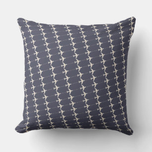 a pattern of aeroplanes . air theme outdoor cushion
