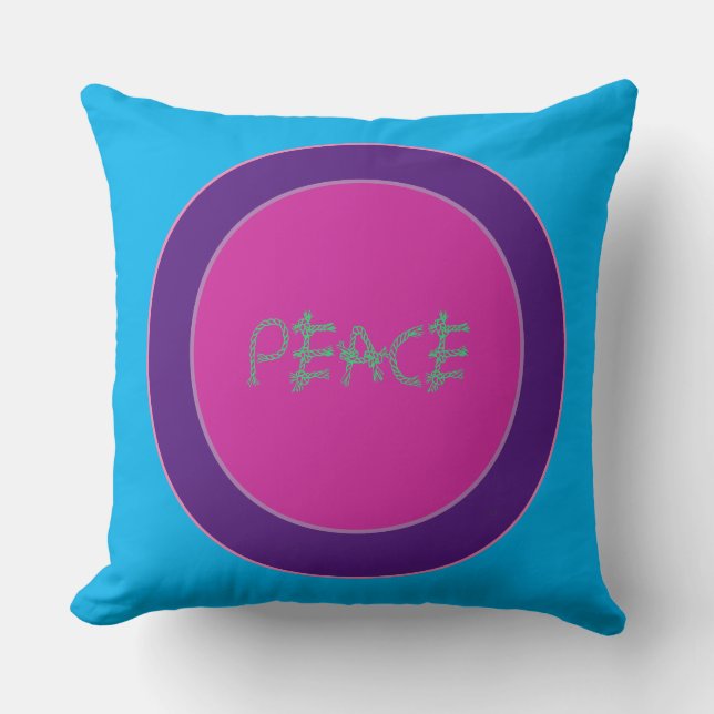 A peace emblem cushion (Front)