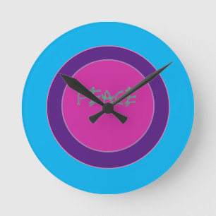 A peace emblem round clock