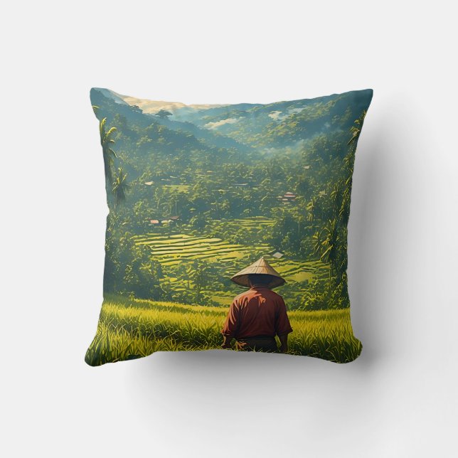 A Peaceful Harvest Cushion (Back)