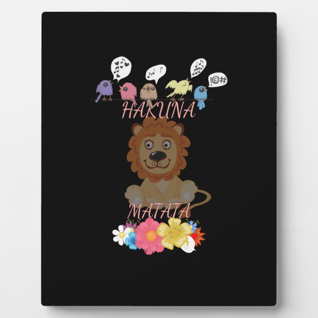 A Peaceful Kingdom: A Lion's Peaceful Moment Plaque (Front)